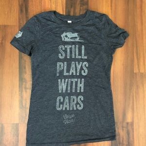 Still Plays With Cars Tee  Size XS